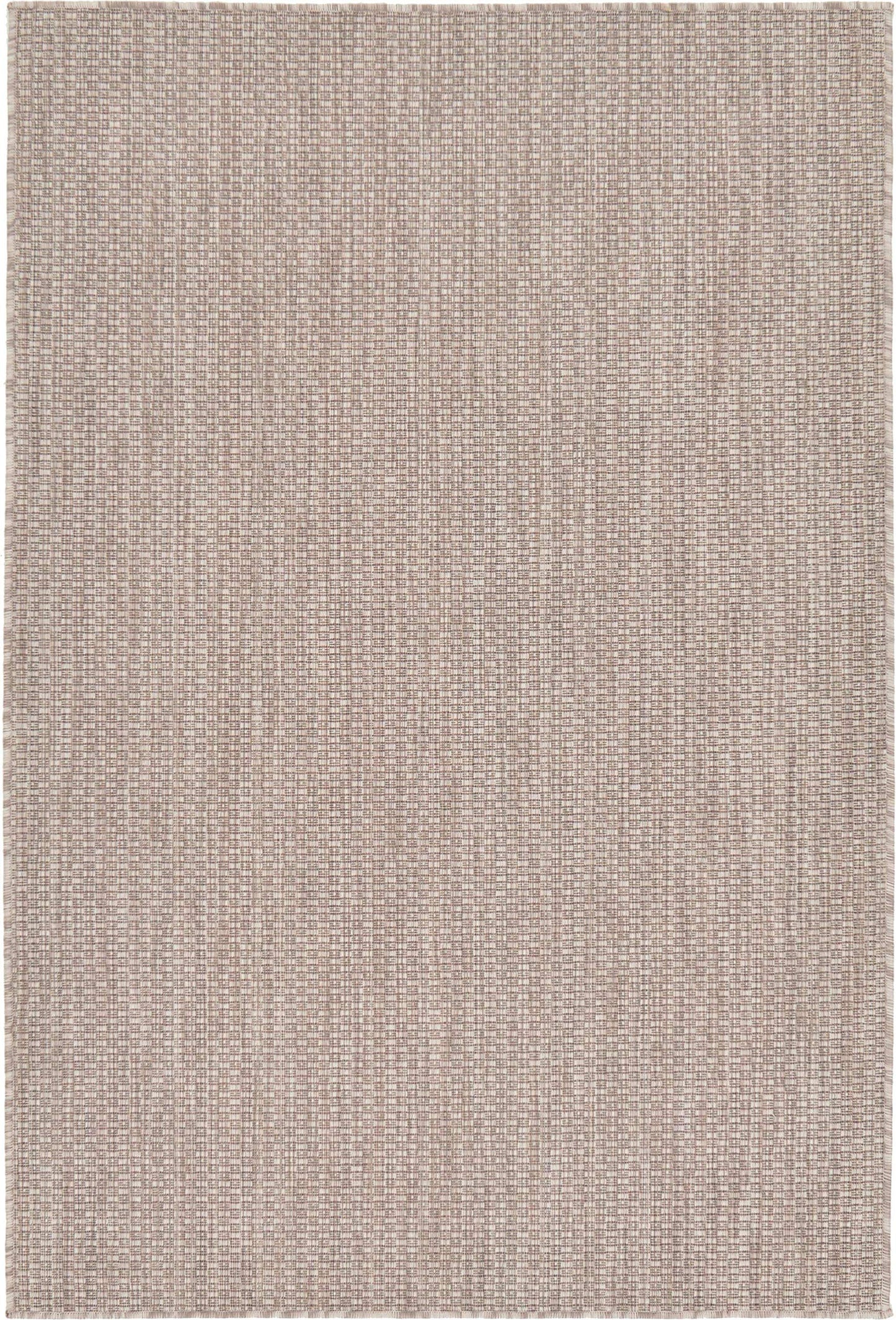 Unique Loom Collection Casual Transitional Solid Heathered Indoor/Outdoor Flatweave Area Rug (4' 1" x 6' 1" Rectangle, Beige/Ivory)