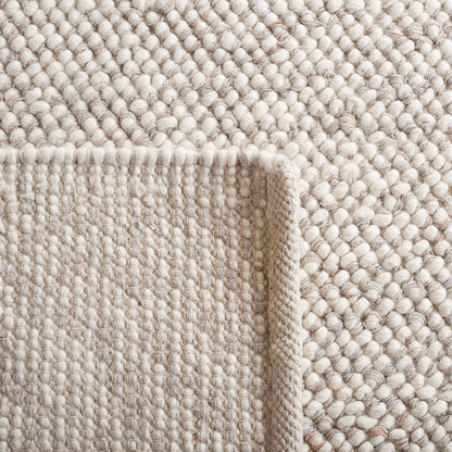 SAFAVIEH Natura Collection Area Rug - 6' x 9', Beige & Ivory, Handmade Wool, Ideal for High Traffic Areas in Living Room, Bedroom (NAT182B)