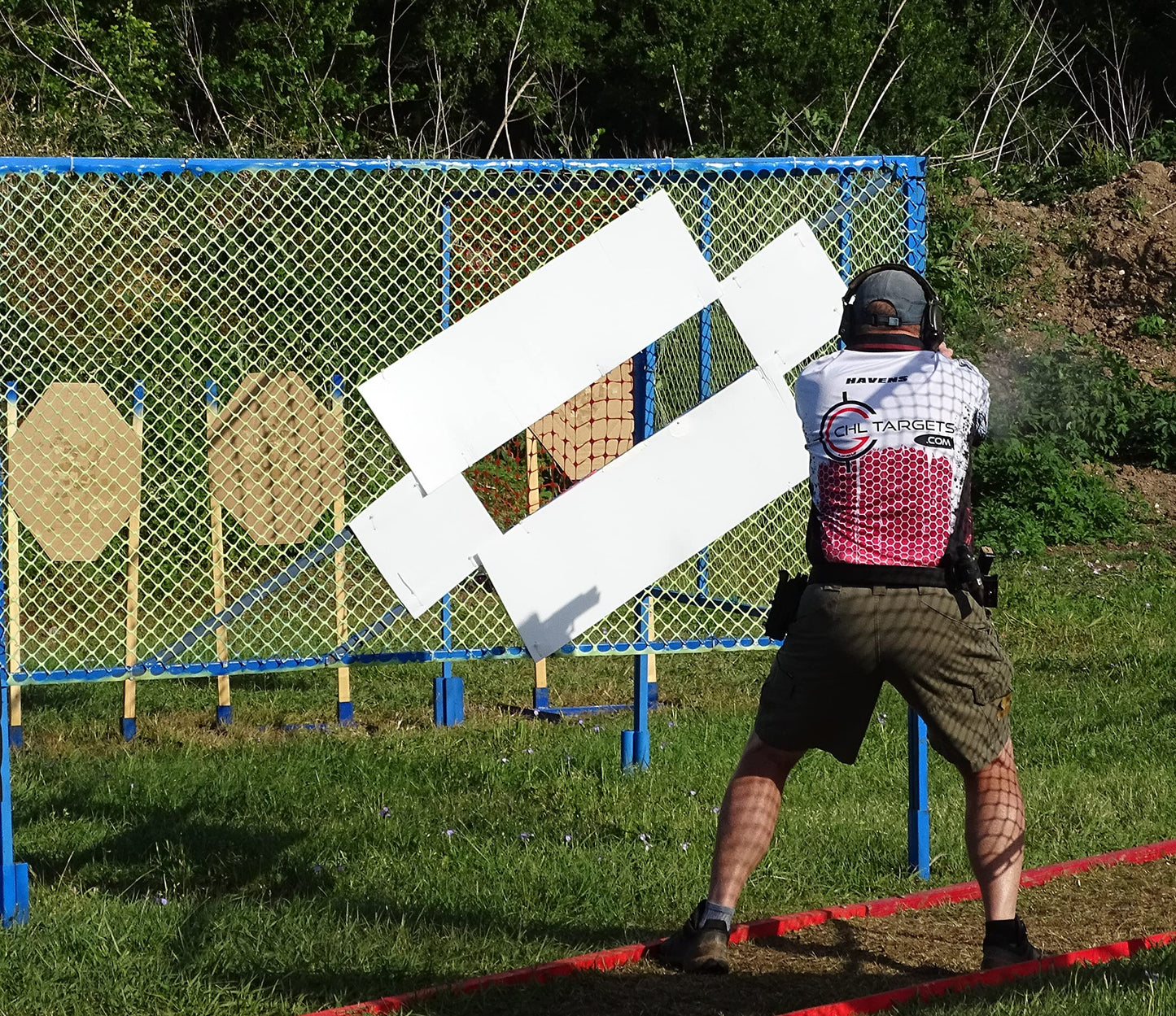 100 Official USPSA Cardboard Targets, Competition Torso, Full Size USPSA Cardboard Targets, Silhouette Shooting Target, Rifles, Handguns, & Shotguns, (100 Target Pack, USPSA)