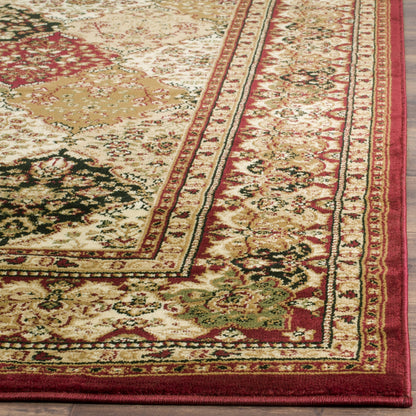 SAFAVIEH Lyndhurst Collection Area Rug - 8' x 11', Multi & Red, Traditional Oriental Design, Non-Shedding & Easy Care, Ideal for High Traffic Areas in Living Room, Bedroom (LNH221B)