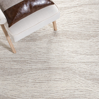 SAFAVIEH Metro Collection Area Rug - 10' x 14', Natural & Ivory, Handmade Modern Wool, Ideal for High Traffic Areas in Living Room, Bedroom (MET995A)