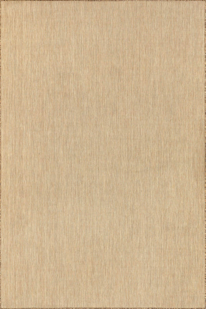 Nuloom Outdoor Performance Collection Nakia Brown/Ivory, 8' x 10', Soft and Cozy, High Traffic, Stain Resistant, Easy Clean, Durable Area Rug for Indoor/Outdoor Patio, Deck, Porch, Garden, Courtyard