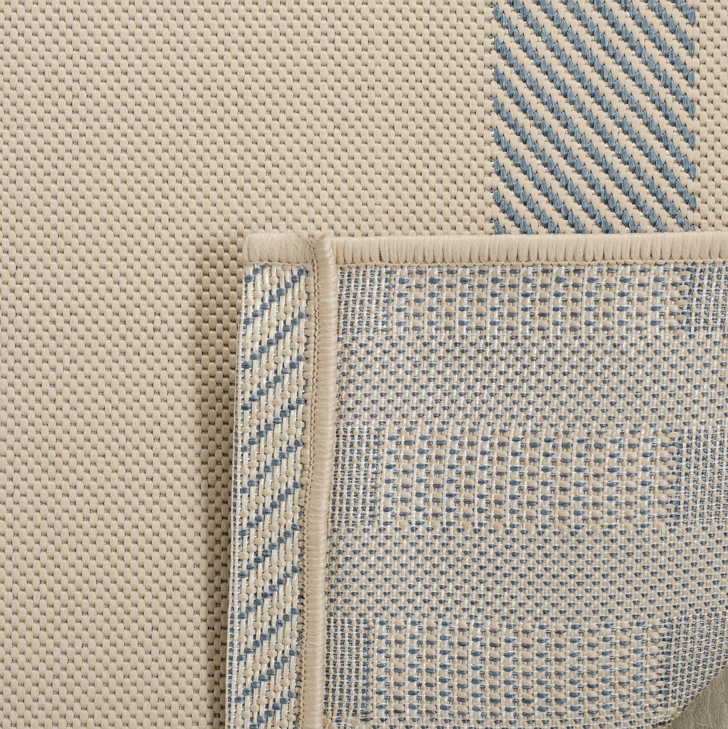 SAFAVIEH Courtyard Collection 8' x 10' Beige/Blue CY6201 Plaid Indoor/ Outdoor Patio Backyard Mudroom Area Rug