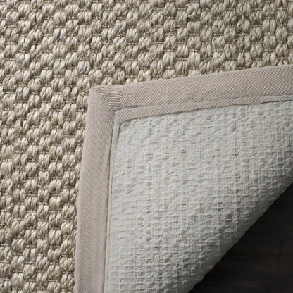 SAFAVIEH Natural Fiber Collection Runner Rug - 2' x 6', Marble, Sisal, Woven Design with Border (NF525C)