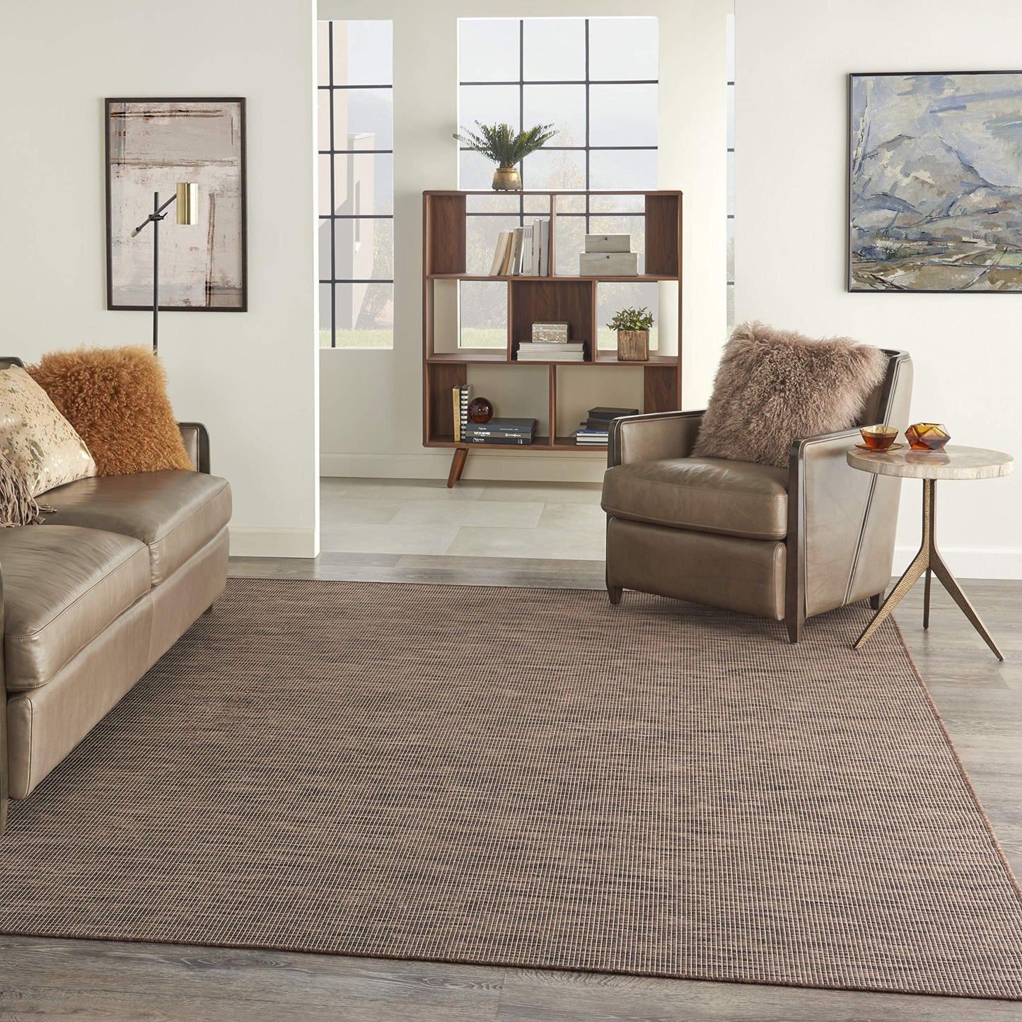 Nourison Home Positano Natural 8' x 10' Area Rug - Easy Clean, Non Shedding, Bed Room, Living Room, Dining Room, Kitchen (8' x 10')