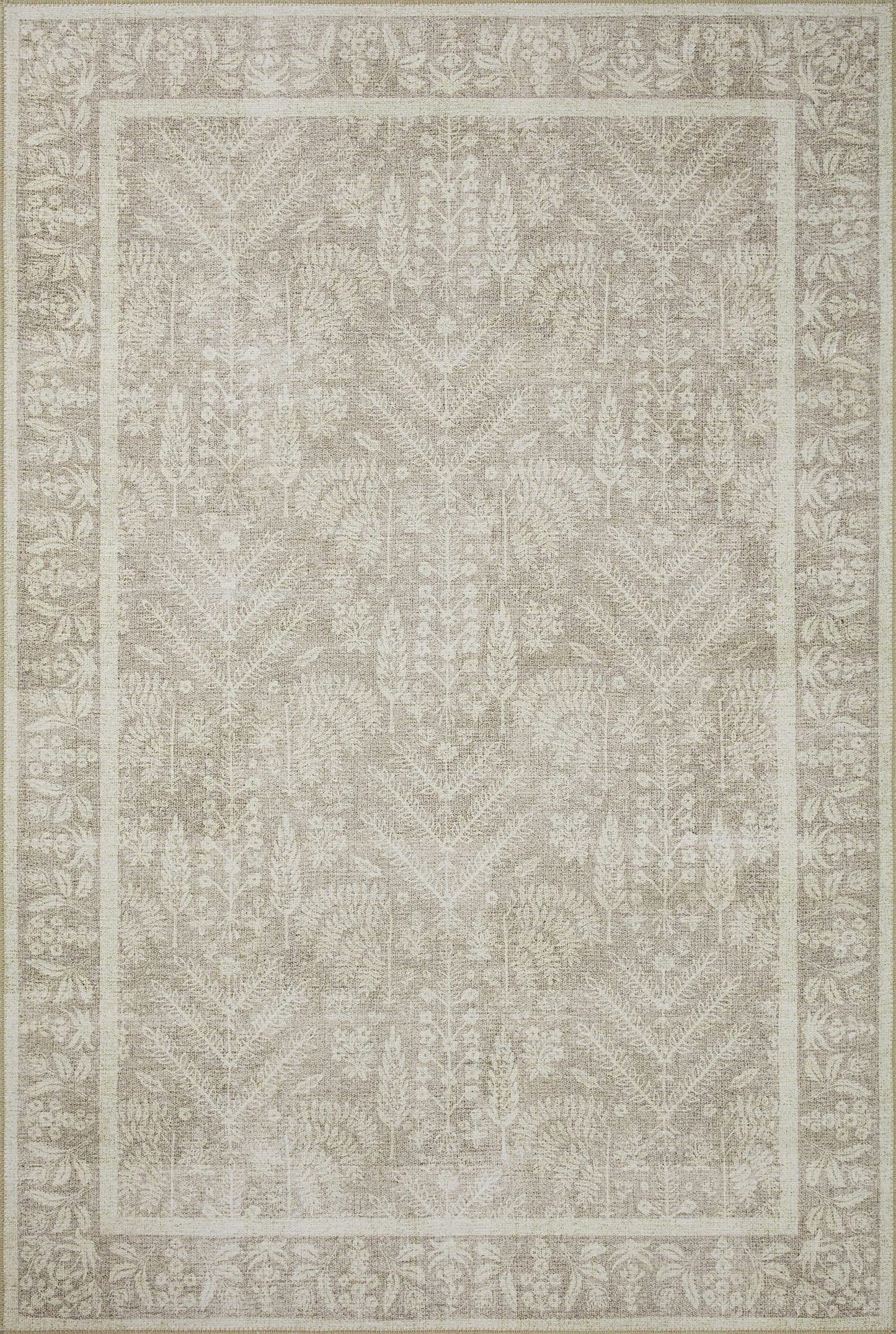 Loloi Rifle Paper Co. Maison Collection MAO-02 Bough Natural 7'-6" x 9'-6", .19" Pile Height, Area Rug
