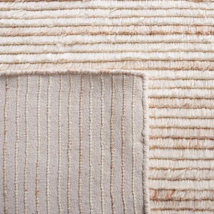 SAFAVIEH Casablanca Collection Area Rug - 9' x 12', Beige & Ivory, Geometric Design, Handmade Wool, Ideal for The Living Room, Bedroom, Dining Room (CSB793B-9)