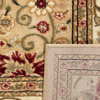 SAFAVIEH Lyndhurst Collection Area Rug - 8' x 10', Beige & Ivory, Traditional Oriental Design, Non-Shedding & Easy Care, Ideal for High Traffic Areas in Living Room, Bedroom (LNH212D)