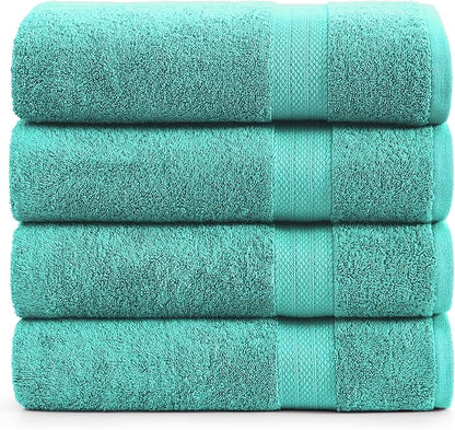 LANE LINEN Bathroom Towels Set- 100% Cotton Luxury Bath Towels