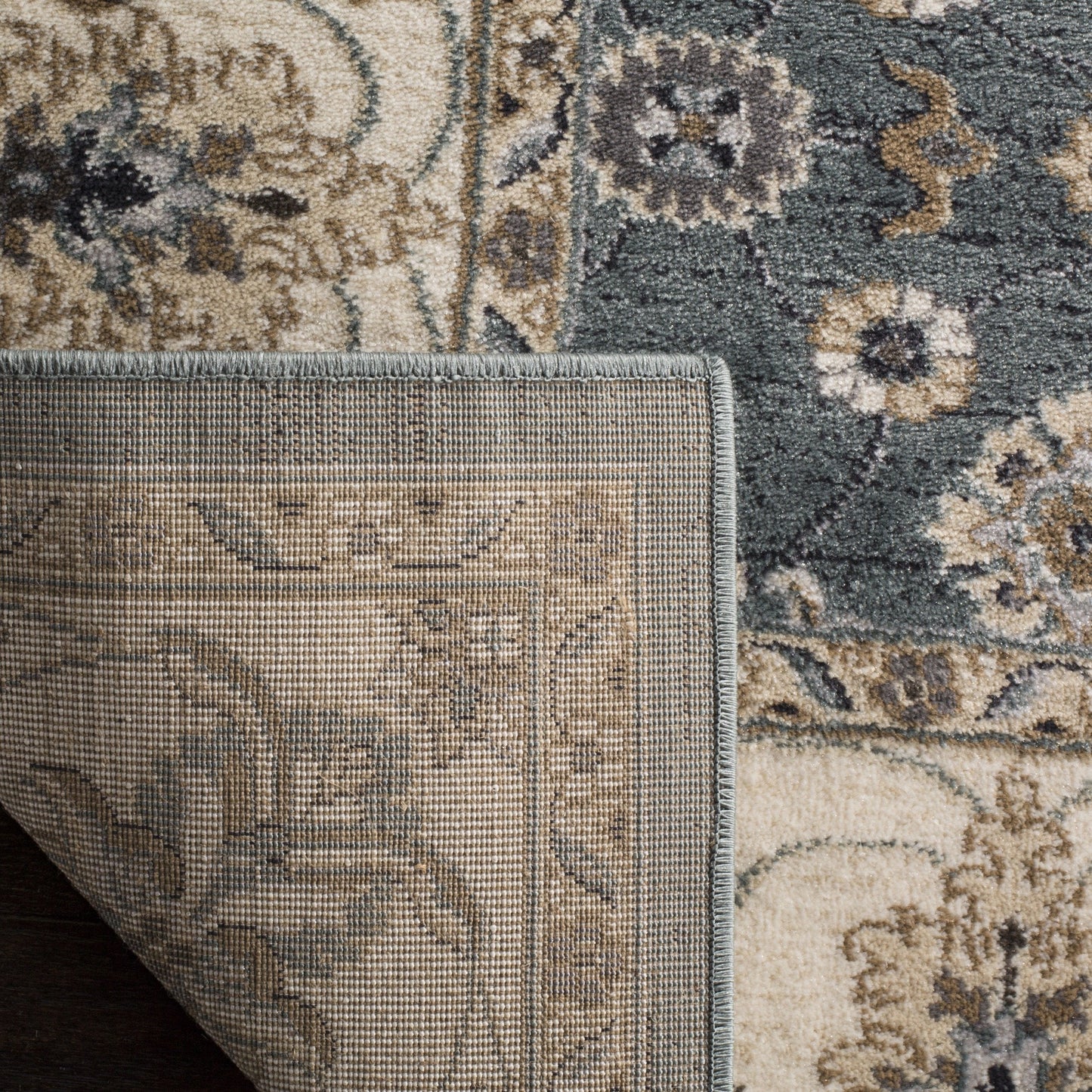 SAFAVIEH Lyndhurst Collection Area Rug - 6' x 9', Teal & Cream, Traditional Oriental Design, Non-Shedding & Easy Care, Ideal for High Traffic Areas in Living Room, Bedroom (LNH332T)