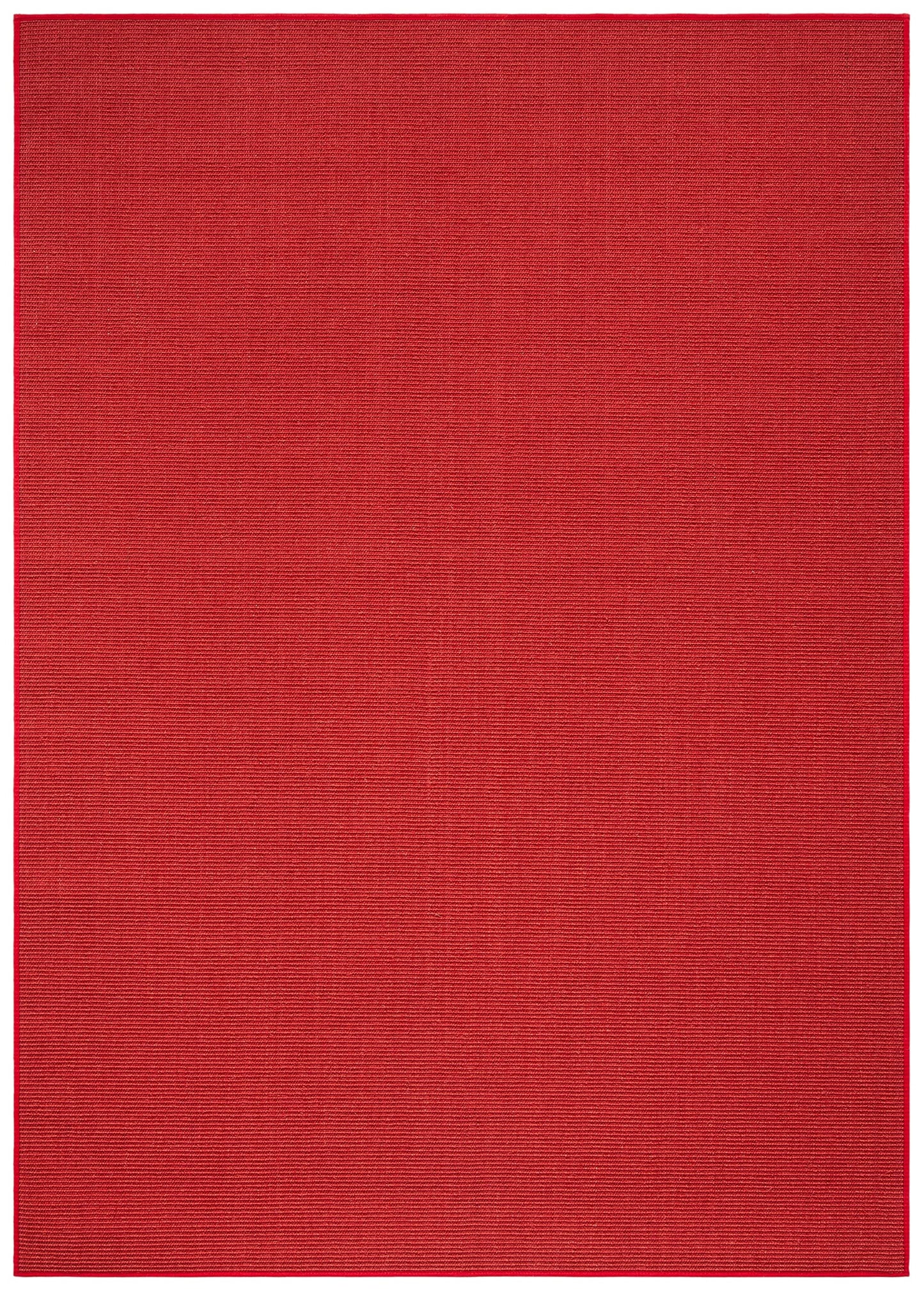 Martha Stewart x SAFAVIEH Area Rug Collection - 5' x 7', Red, Sisal & Jute, Farmhouse Style, Ideal for Living Room, Bedroom, Office, Dining Space (MSR9501Q)