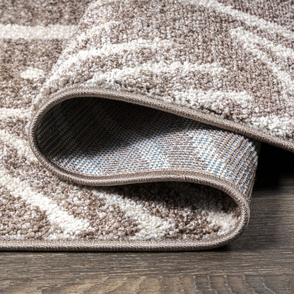 JONATHAN Y Amanar Tribal Geometric Brown/Ivory Runner Rug, 2x8, Bohemian, Vintage, Easy-Cleaning for Living Room, Bedroom, Kitchen, Pet Friendly, Non-Shedding (MOH503A-28)