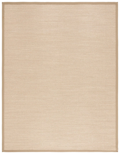 SAFAVIEH Area Rug 11x15 - Natural Fiber Collection - Large - Maize & Linen Color, Sisal, Woven Design with Border (NF141B)