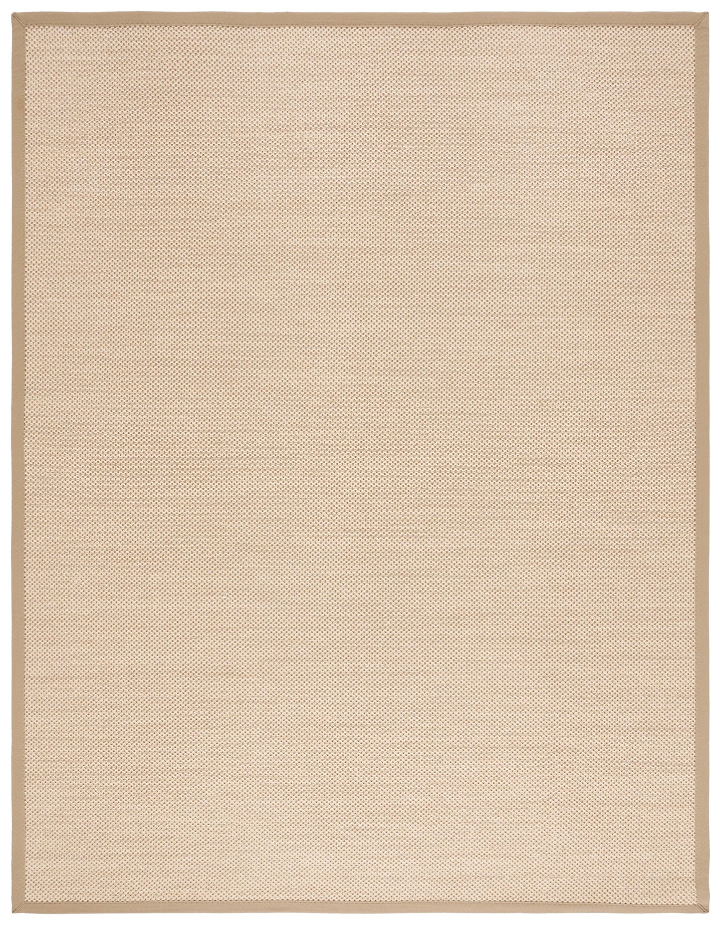 SAFAVIEH Area Rug 9x12 - Natural Fiber Collection - Large - Maize & Linen Color, Sisal, Woven Design with Border (NF141B)