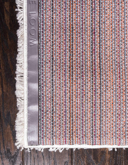 Unique Loom Solid Shag Collection Area Rug (8' x 10' Rectangle, Snow White)