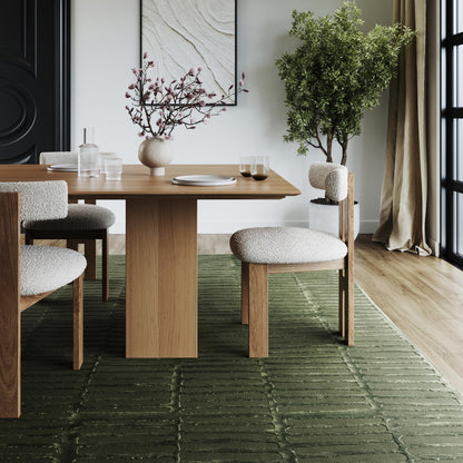 Nuloom Kailani Green, 3' x 5', Geometric, Soft and Cozy, High Traffic, Stain Resistant, Easy Clean, Durable Washable Area Rug for Bedroom, Living Room, Dining Space, Den, Foyer, Entryway