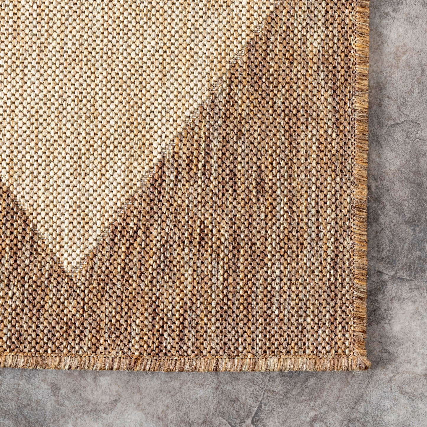 nuLOOM Outdoor Performance Collection Sabina Brown/Ivory, 5' x 8', Soft and Cozy, High Traffic, Stain Resistant, Easy Clean, Durable Area Rug for Indoor/Outdoor Patio, Deck, Porch, Garden, Courtyard