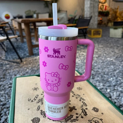 Black Stanley Quencher H2.0 Tumbler – 40 oz Travel Cup