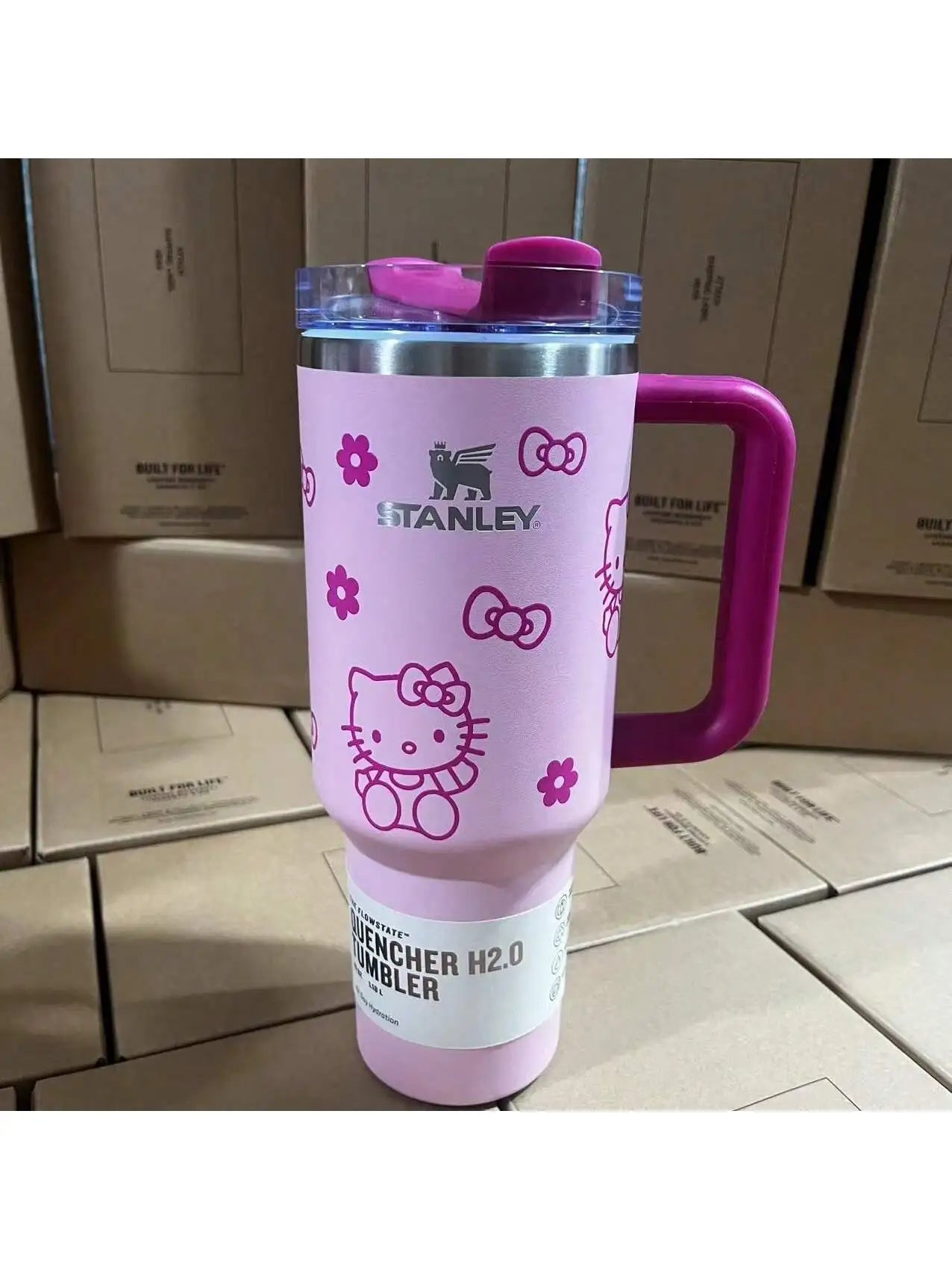Hot pink Stanley Quencher H2.0 Tumbler – 40 oz Travel Cup