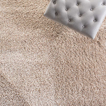 SAFAVIEH Area Rug 4x6 - California Shag Collection - Beige, Non-Shedding & Easy to Clean, Ultra Plush Thick Pile, Ideal for Living Room, Bedroom, Dining Space (SG151-1313)