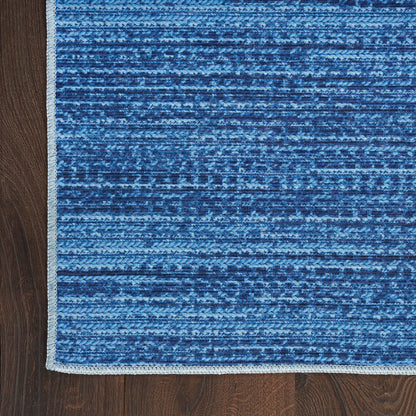 Nourison Home Nourison Washables Blue 8' x 10' Area Rug - Easy Clean, Non Shedding, Bed Room, Living Room, Dining Room, Kitchen (8' x 10')
