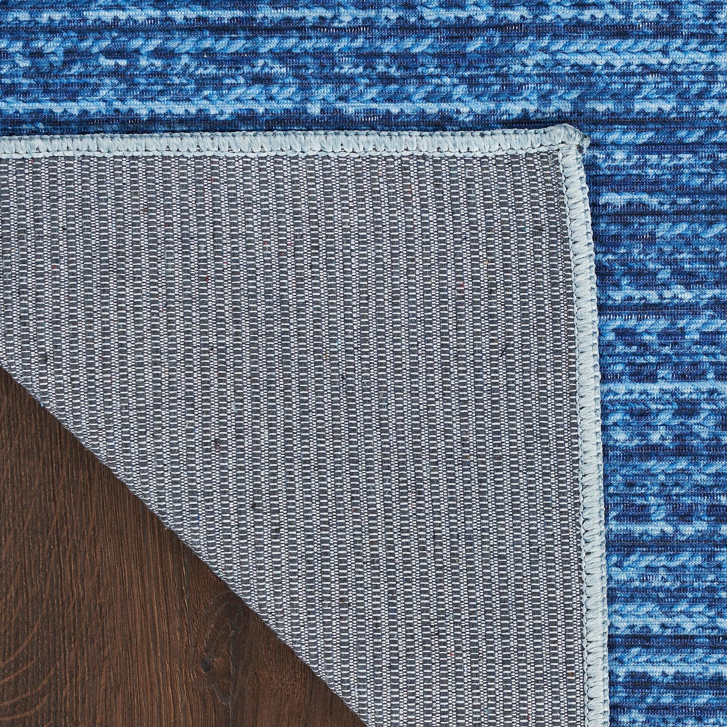 Nourison Home Nourison Washables Blue 8' x 10' Area Rug - Easy Clean, Non Shedding, Bed Room, Living Room, Dining Room, Kitchen (8' x 10')