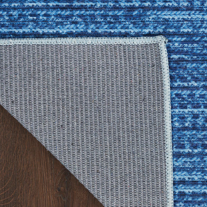 Nourison Home Nourison Washables Blue 8' x 10' Area Rug - Easy Clean, Non Shedding, Bed Room, Living Room, Dining Room, Kitchen (8' x 10')