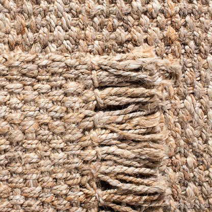 SAFAVIEH Natural Fiber Collection Area Rug - 5' x 8', Natural, Handmade Tassel Jute, Ideal for High Traffic Areas in Living Room, Bedroom (NF467A)
