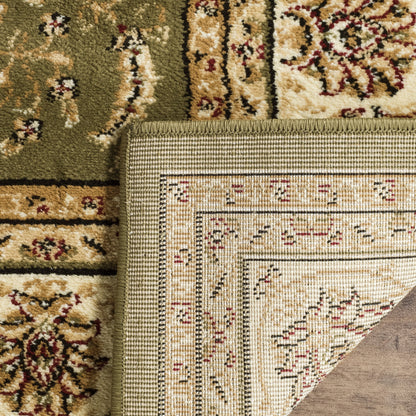 SAFAVIEH Lyndhurst Collection Area Rug - 9' x 12', Sage & Ivory, Traditional Oriental Design, Non-Shedding & Easy Care, Ideal for High Traffic Areas in Living Room, Bedroom (LNH219B)