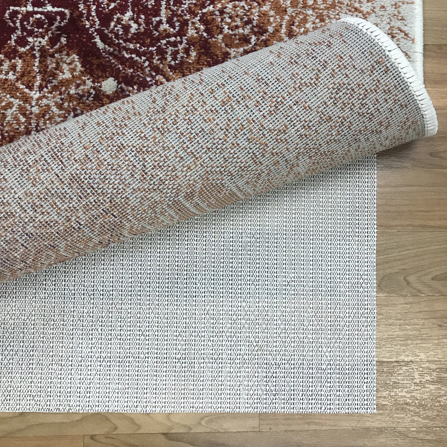 Superior Area Rug Pad, Non-Slip, Non-Skid, Floor Protector, Table Runner, Hardwood and Tile Floors Padding, Washable, Place Mats, Gripper Mat, Slide Stoppers, Rubber Rug Grip, 2' x 3', Cream