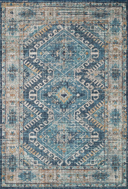 Loloi Skye Collection SKY-03 Denim/Natural 9'-0" x 12'-0" Area Rug
